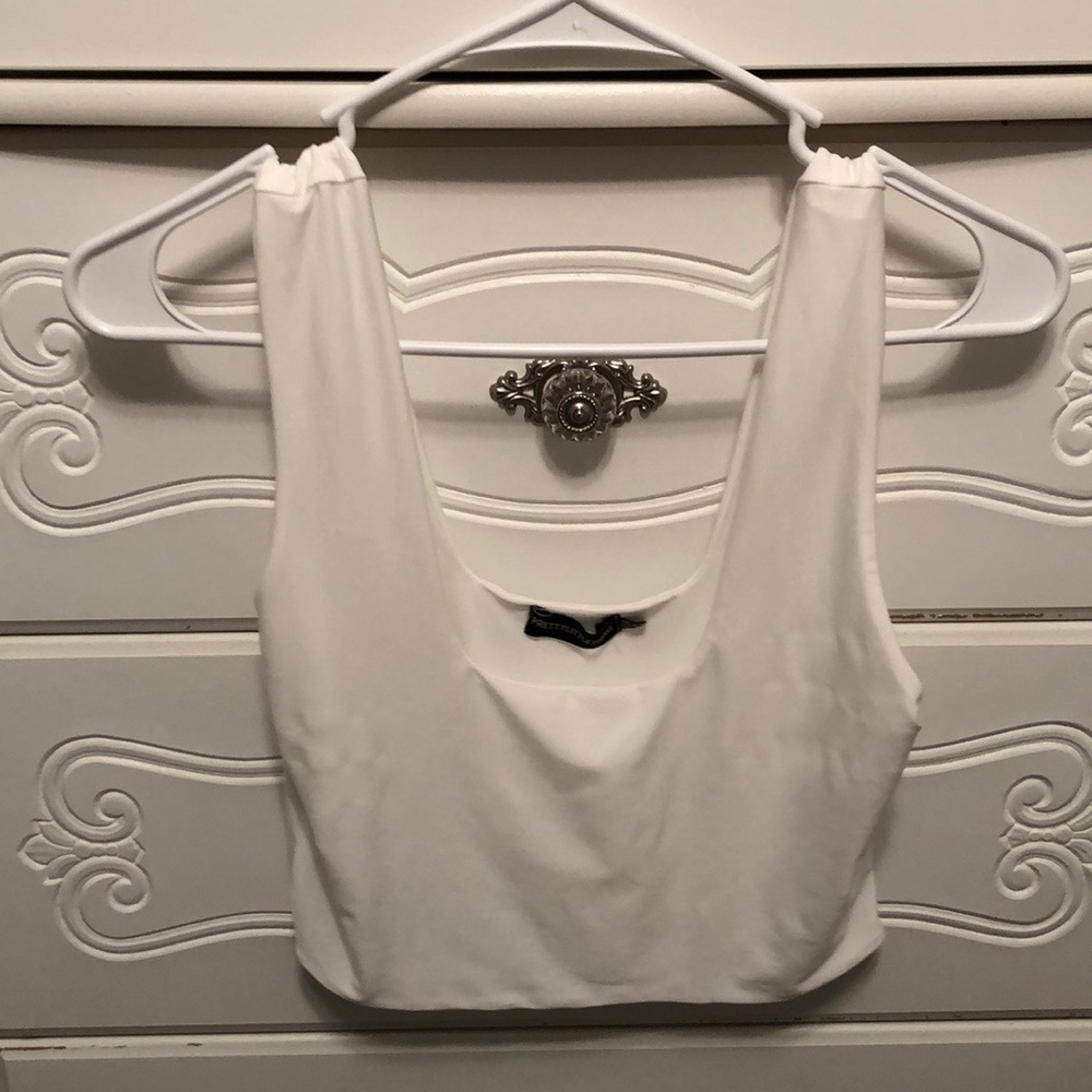 Box neck crop top